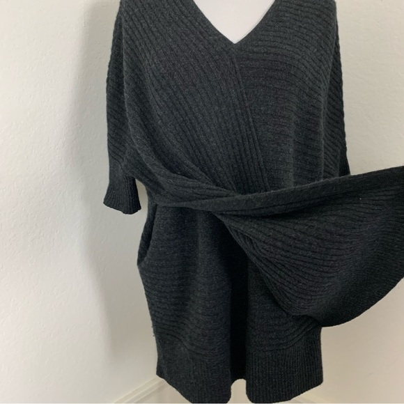 Vince 100% Cashmere Ribbed Pullover Cocoon Longline Sweater Women’s S Oversized - Picture 11 of 16